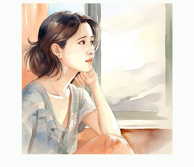 女性のイラスト